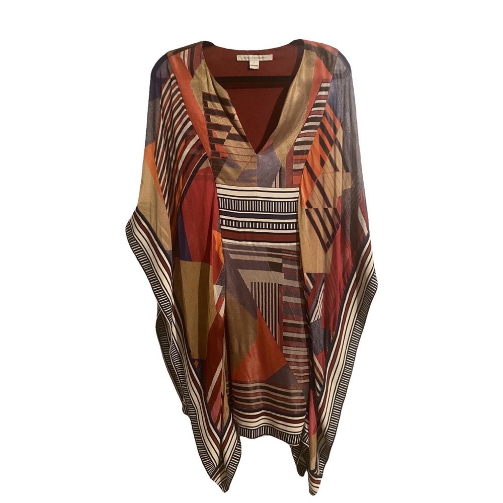 DVF DIANNE VON FURSTENBERG Vintage Colorblock Dress Size 4 Geometric Chic luxury